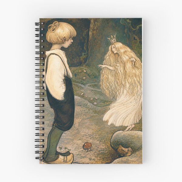 Item preview, The Seven Wishes by John Bauer - Fantasy Fairy Illustration Art Nouveau Forest Wall Art for Fairy Tale Lovers designed and sold by RickE.