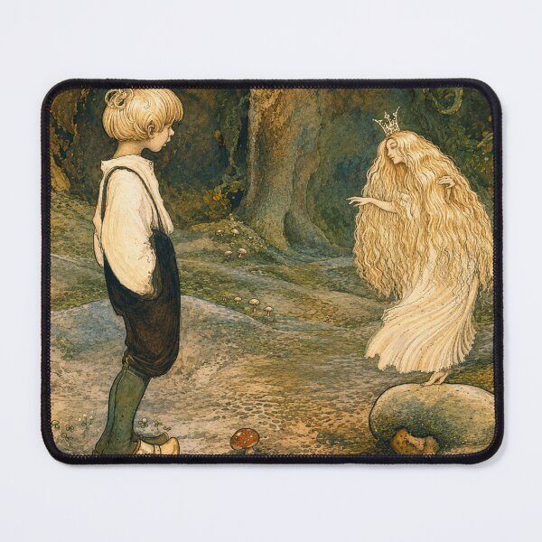 Item preview, The Seven Wishes by John Bauer - Fantasy Fairy Illustration Art Nouveau Forest Wall Art for Fairy Tale Lovers designed and sold by RickE.