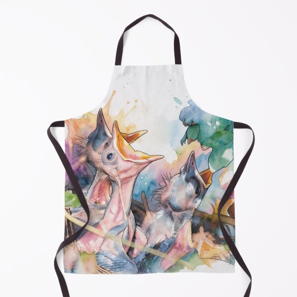 Item preview, Hungry Baby Birds in Watercolor designed and sold by tomorrowsart.