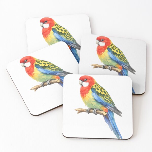 Item preview, Eastern Rosella Watercolour Painting designed and sold by Jaruart.