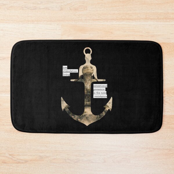 Item preview, Low Stimulation Living Turtle Anchor Art Print designed and sold by AbderraimArt.
