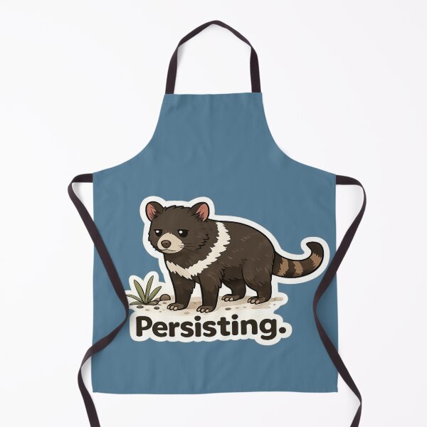 Item preview, Persisting. Tasmanian Devil Meme | Deadpan Animal Sticker Design designed and sold by BabyStark.