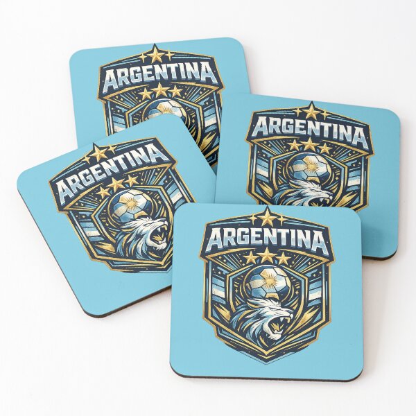 Item preview, Argentina Football Crest T-Shirt Design | Albiceleste Soccer Fan Art | Modern Lion Shield Graphic designed and sold by ModernMuse1998.