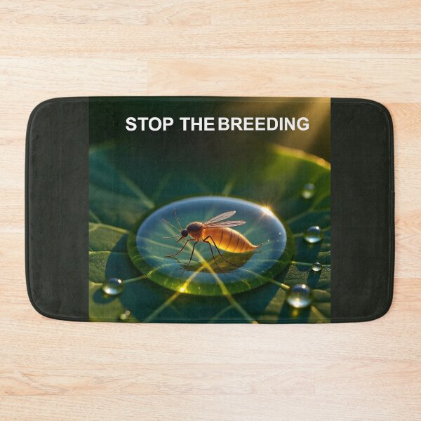 Item preview, Stop the Breeding: Engorged Dengue Mosquito on Water Drop Ad designed and sold by Creative-RE.
