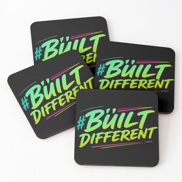 Item preview, Built Different Gym Motivation Neon Fitness Athlete Gift T-Shirt designed and sold by Digistore1221.
