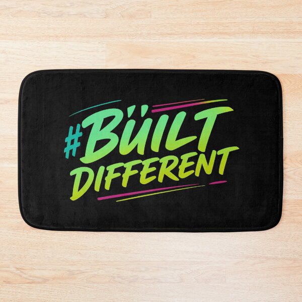 Item preview, Built Different Gym Motivation Neon Fitness Athlete Gift T-Shirt designed and sold by Digistore1221.