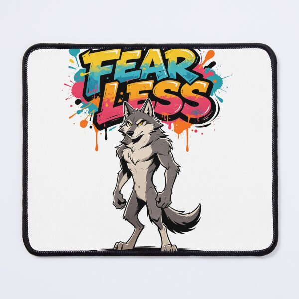 Item preview, Fearless Wolf Graffiti Design designed and sold by LINSSEX Style • Urban & Sport Streetwear.