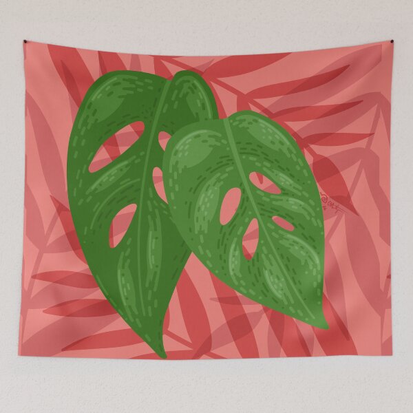 Item preview, Summer Tropical Plants: Monstera Adansonii Leaves designed and sold by ElisabethDraws.