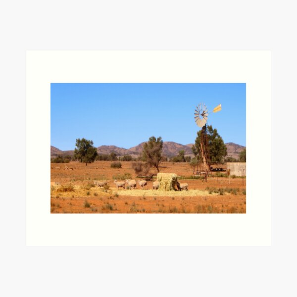 Item preview, Sheep and windmill, Australia designed and sold by FranWest.