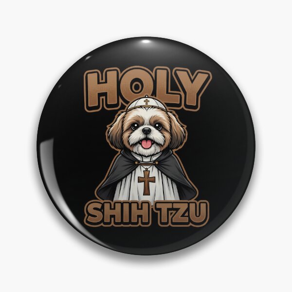 Item preview, Holy Shih Tzu Pope Dog Pun designed and sold by TshirtsOnline-.