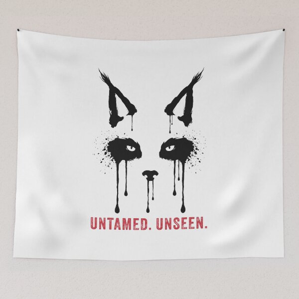 Item preview, Bleed Wild Lynx Ink Drip Dark Wildlife Art designed and sold by cabana.space.