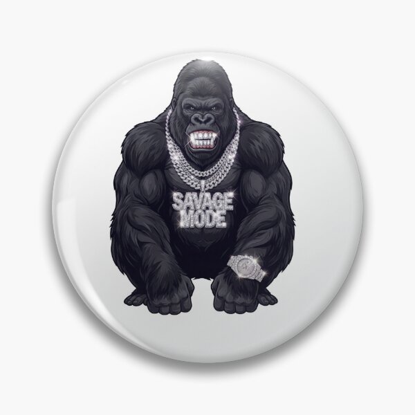 Item preview, Savage Mode Gorilla Hip Hop Diamond Grillz Streetwear Design designed and sold by lzxzxl.