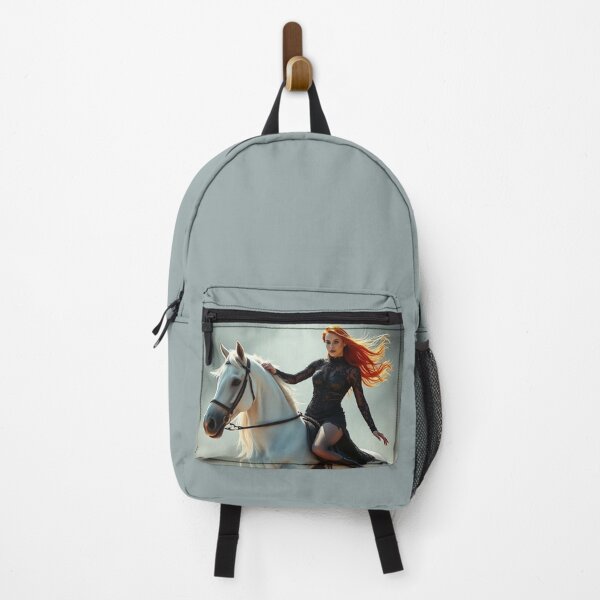 Item preview, Crimson Ride: The Flame-Haired Warrior designed and sold by e-not-shop.