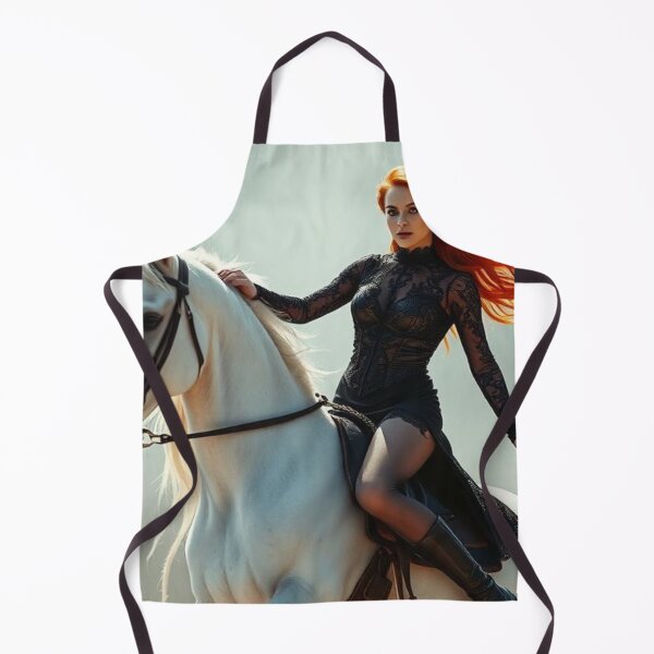 Item preview, Crimson Ride: The Flame-Haired Warrior designed and sold by e-not-shop.