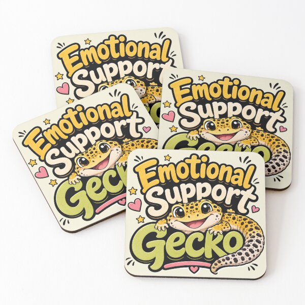 Item preview, Emotional Support Leopard Gecko designed and sold by Weirdwildco69.