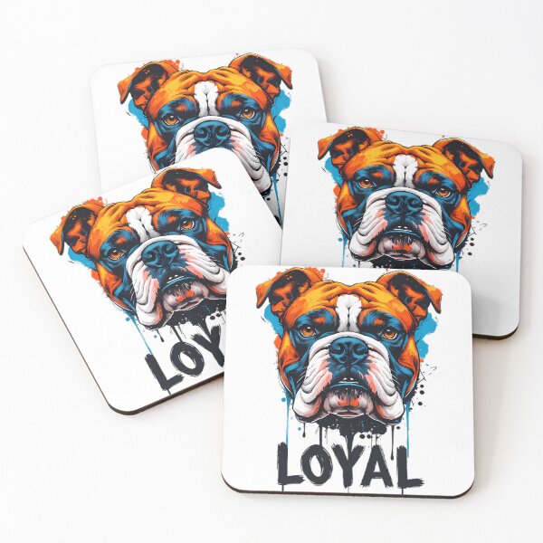 Item preview, LOYAL Bulldog - Fierce Expressionist Vibrant Splatter Art designed and sold by Structure-Blue.