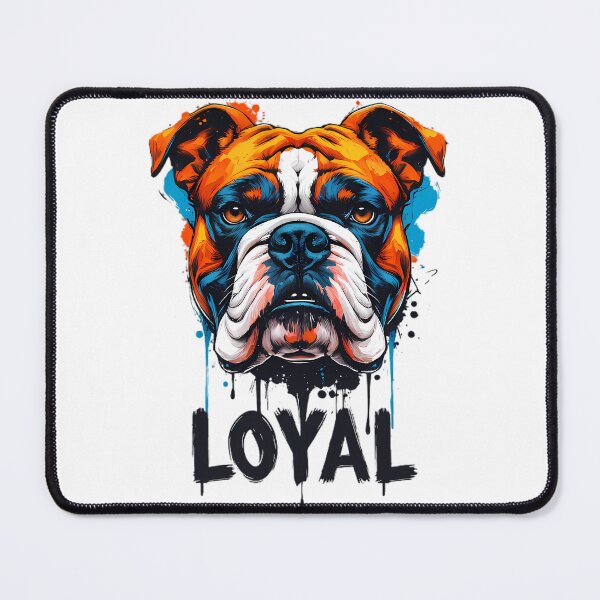 Item preview, LOYAL Bulldog - Fierce Expressionist Vibrant Splatter Art designed and sold by Structure-Blue.