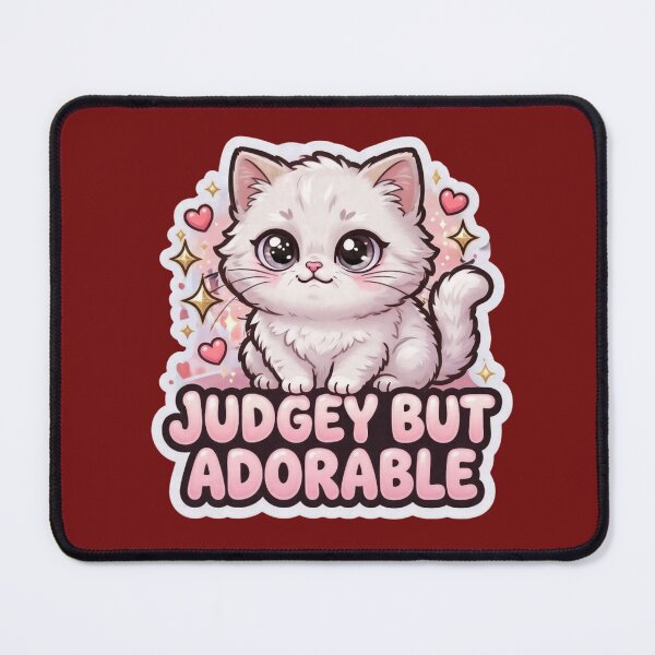 Item preview, Judgey But Adorable Cute Kitten Quote designed and sold by PrintBreeze.