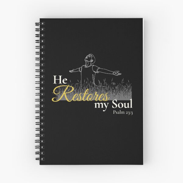 Item preview, He Restores My Soul Bible Verse | Psalm 23 verse 3 Christian Scripture Design designed and sold by Conduit Tees.