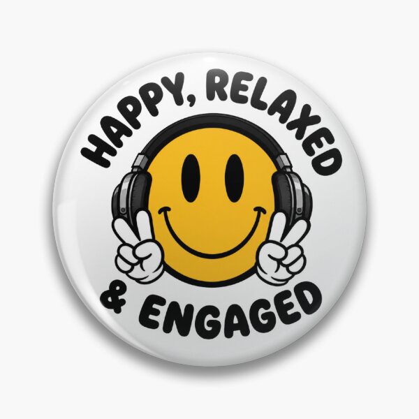Item preview, Happy Relaxed Engaged ABA Smiley designed and sold by savsaid.