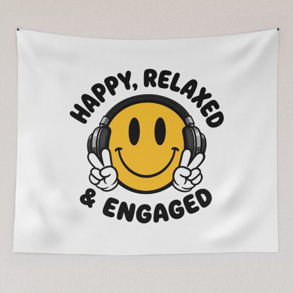 Item preview, Happy Relaxed Engaged ABA Smiley designed and sold by savsaid.