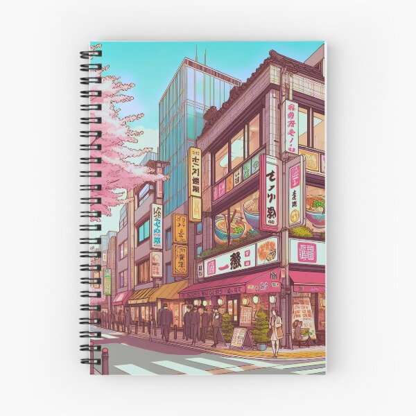 Item preview, Haru no Machi  - The City in Spring designed and sold by ZenGrooves.