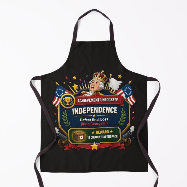 Item preview, Achievement Unlocked Independence Final Boss Gamer 4th of July designed and sold by Red Cub Studio.