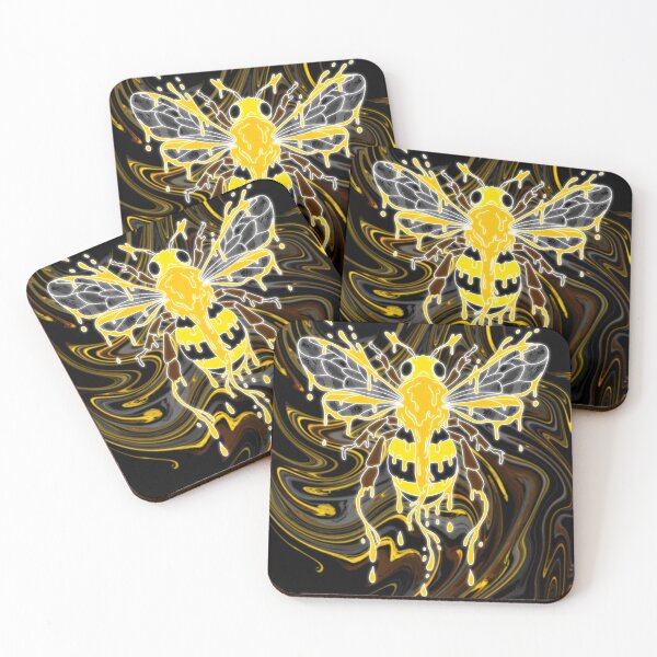 Item preview, Liquid Neon Bee designed and sold by VOYID ART STUDIO.