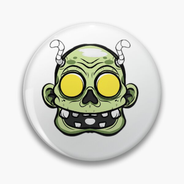 Item preview, Cute Green Zombie Monster Face designed and sold by DailyDoodlesBySumbul.