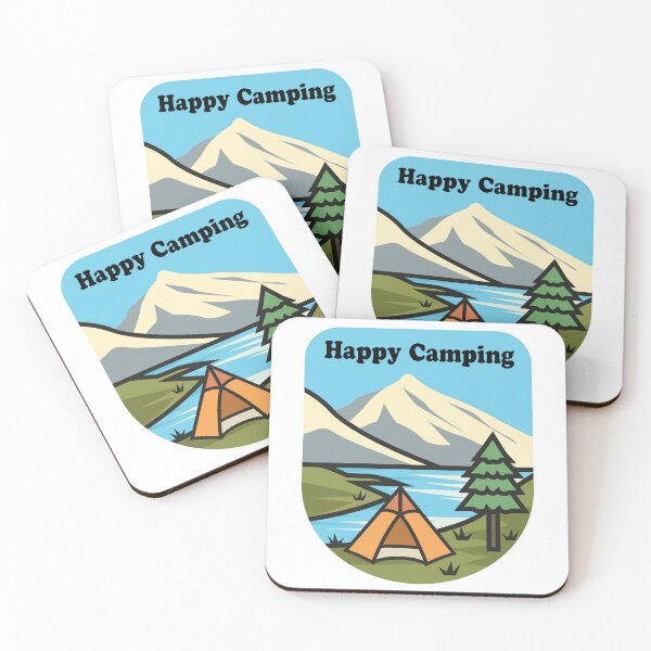 Item preview, Happy Camping Cut Adventure Design designed and sold by Faisal  Shah.