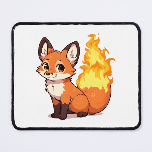 Item preview, Cute Fire-Tailed Fox Cartoon – Magical Fantasy Animal Illustration designed and sold by Karolina’s Cozy Creations.