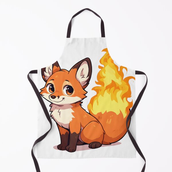 Item preview, Cute Fire-Tailed Fox Cartoon – Magical Fantasy Animal Illustration designed and sold by Karolina’s Cozy Creations.
