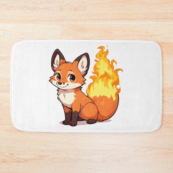 Item preview, Cute Fire-Tailed Fox Cartoon – Magical Fantasy Animal Illustration designed and sold by Karolina’s Cozy Creations.