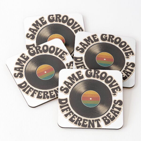 Item preview, Same Groove Different Beats Vintage Vinyl Record Retro 70s Music Design designed and sold by Melian Vintage.