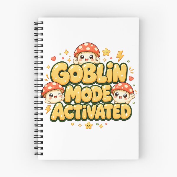 Item preview, Goblin Mode Activated Kawaii Mushroom | Funny Goblincore Art designed and sold by Dulxoz.