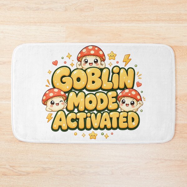Item preview, Goblin Mode Activated Kawaii Mushroom | Funny Goblincore Art designed and sold by Dulxoz.