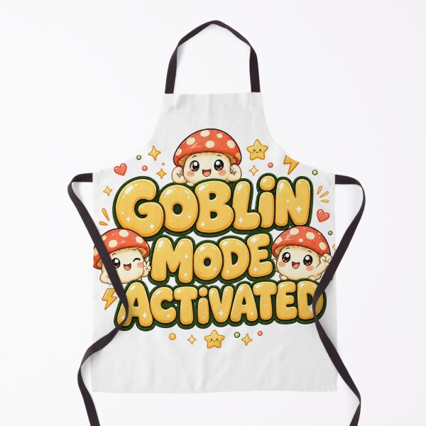 Item preview, Goblin Mode Activated Kawaii Mushroom | Funny Goblincore Art designed and sold by Dulxoz.