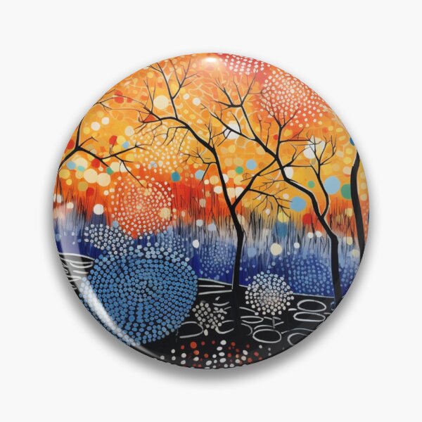 Item preview, Aboriginal Inspired Dot Art - Heat In Litchfield National Park designed and sold by GrinGalore.