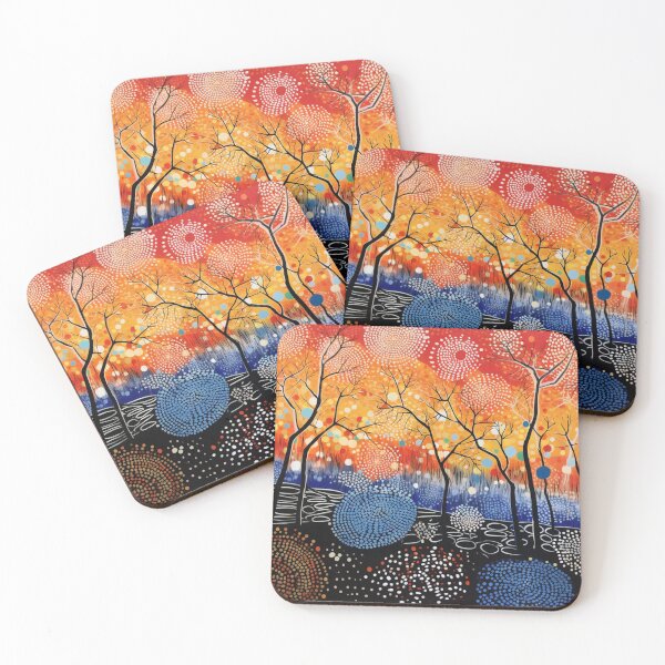 Item preview, Aboriginal Inspired Dot Art - Heat In Litchfield National Park designed and sold by GrinGalore.