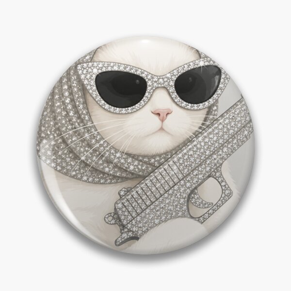 Item preview, Luxury Fashion Cat Portrait designed and sold by minbadesign.