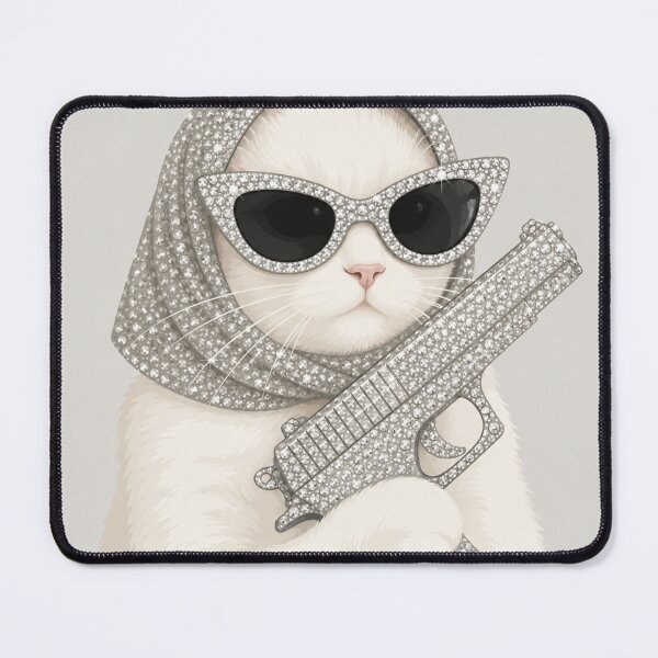 Item preview, Luxury Fashion Cat Portrait designed and sold by minbadesign.