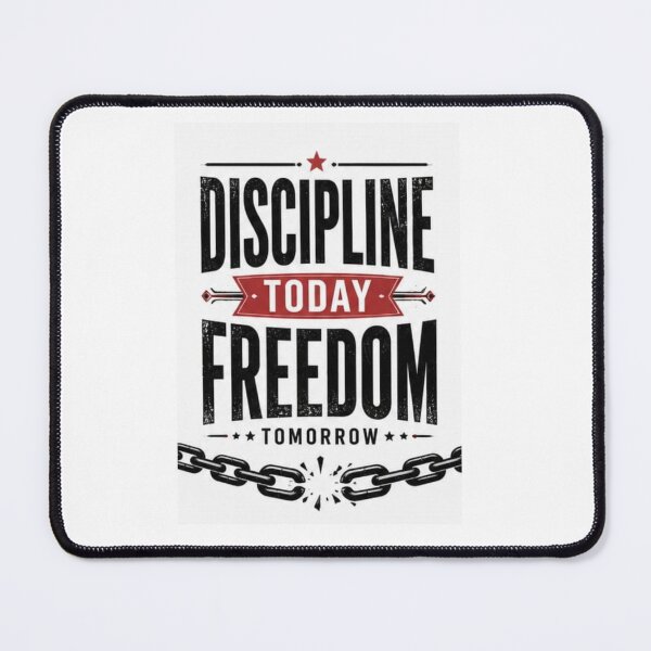 Item preview,  Discipline Today Freedom Tomorrow | Vintage Strength Typography designed and sold by layalistoresa.