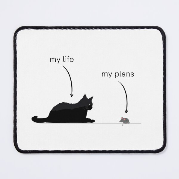 Item preview, Cat + Mouse – Dark Aesthetic Minimalist Animal Illustration designed and sold by EVESTUDIOART.