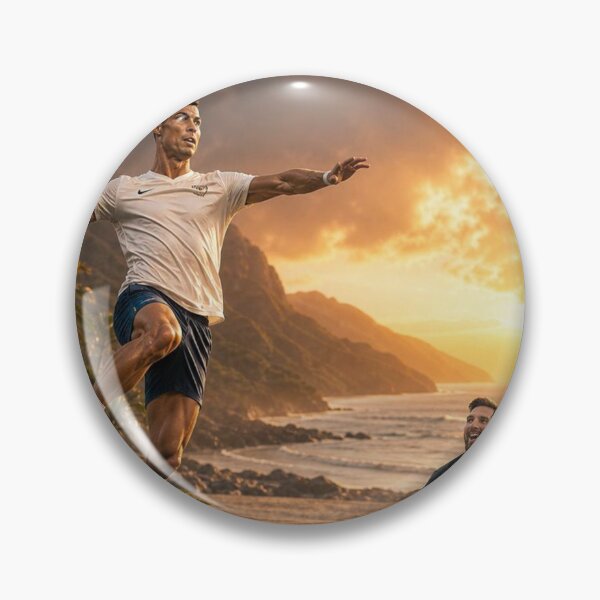 Item preview, Ronaldo and Messi Epic Beach Pickleball Match Desk Mat designed and sold by mo-carnival.