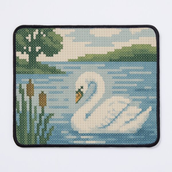 Item preview, Vintage Swan Cross Stitch Pattern designed and sold by minbadesign.