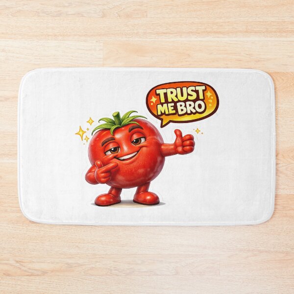 Item preview, Funny Cartoon Tomato Trust Me Bro Sticker Design designed and sold by Bhinfy.