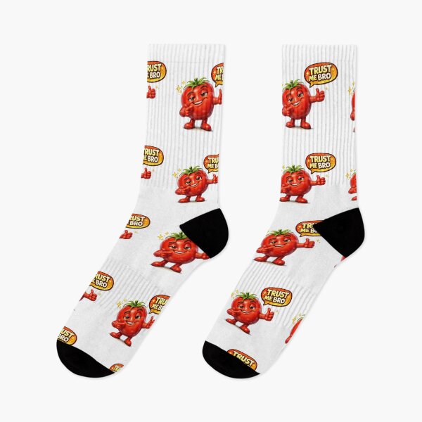Item preview, Funny Cartoon Tomato Trust Me Bro Sticker Design designed and sold by Bhinfy.