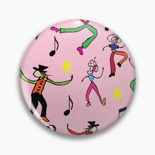 Item preview, Tap Jazz and Modern Dancers on pink background designed and sold by Nana Dancer Designs.