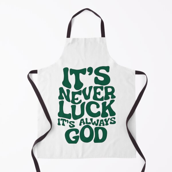 Item preview, It's Never Luck It's Always God Motivation Quote Typography Design designed and sold by ZyloPrints.
