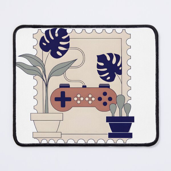 Item preview, Vintage Gaming Controller Retro Stamp Art designed and sold by PixelThrive.